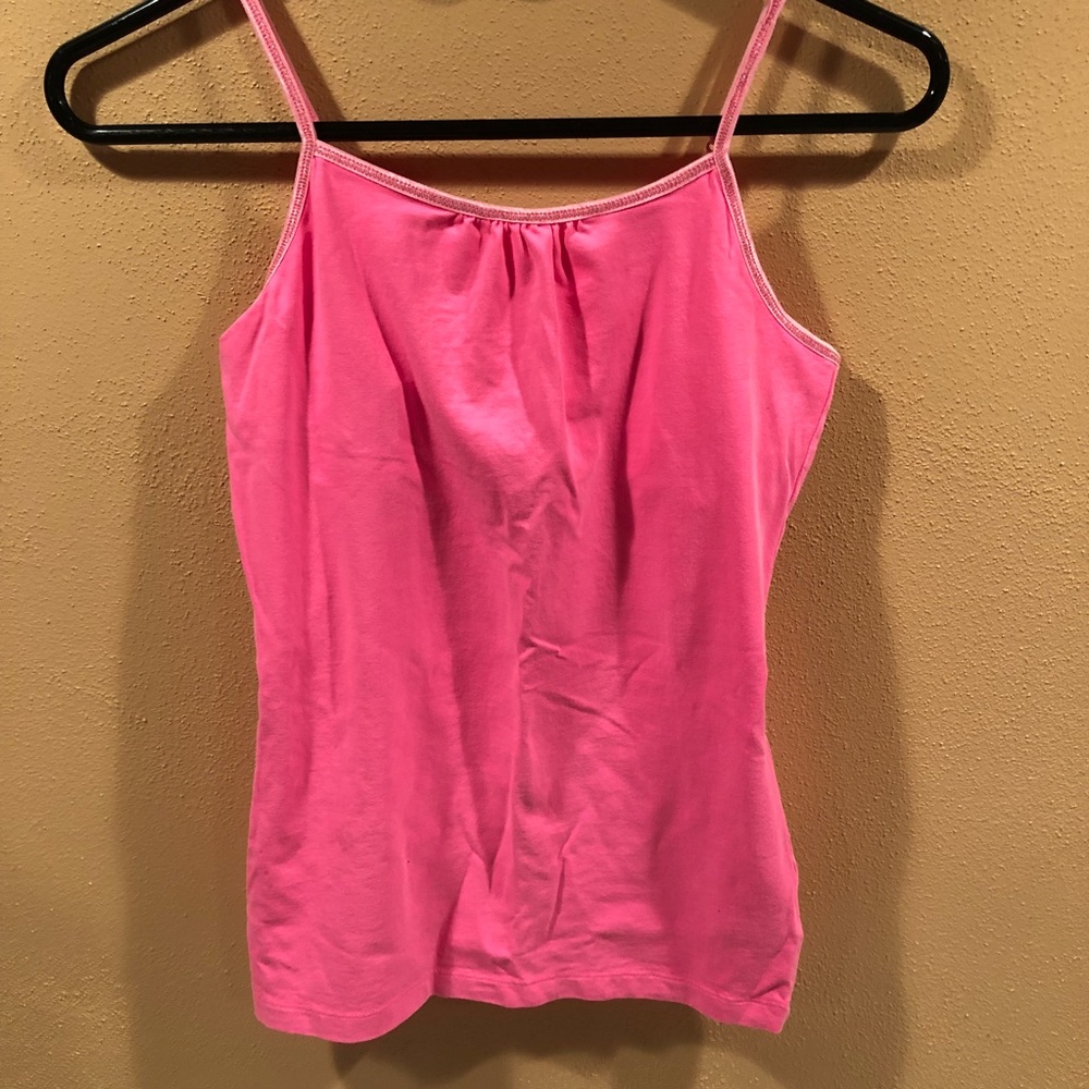 Girls pink tank top.